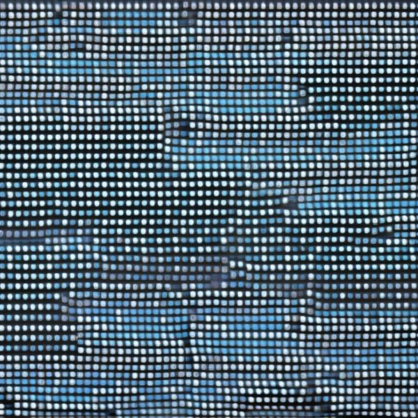 a close up of a blue and black cloth