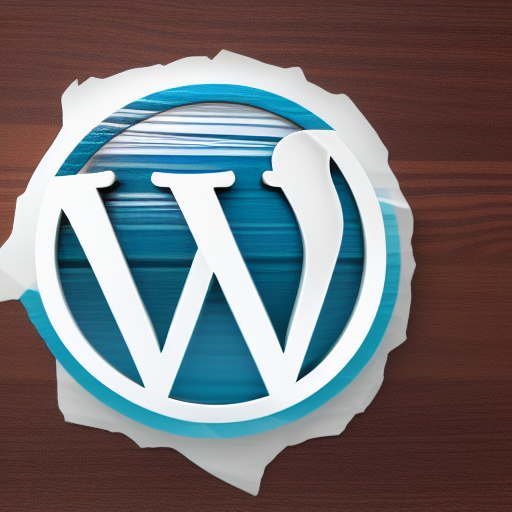 the wordpress logo on top of a piece of paper