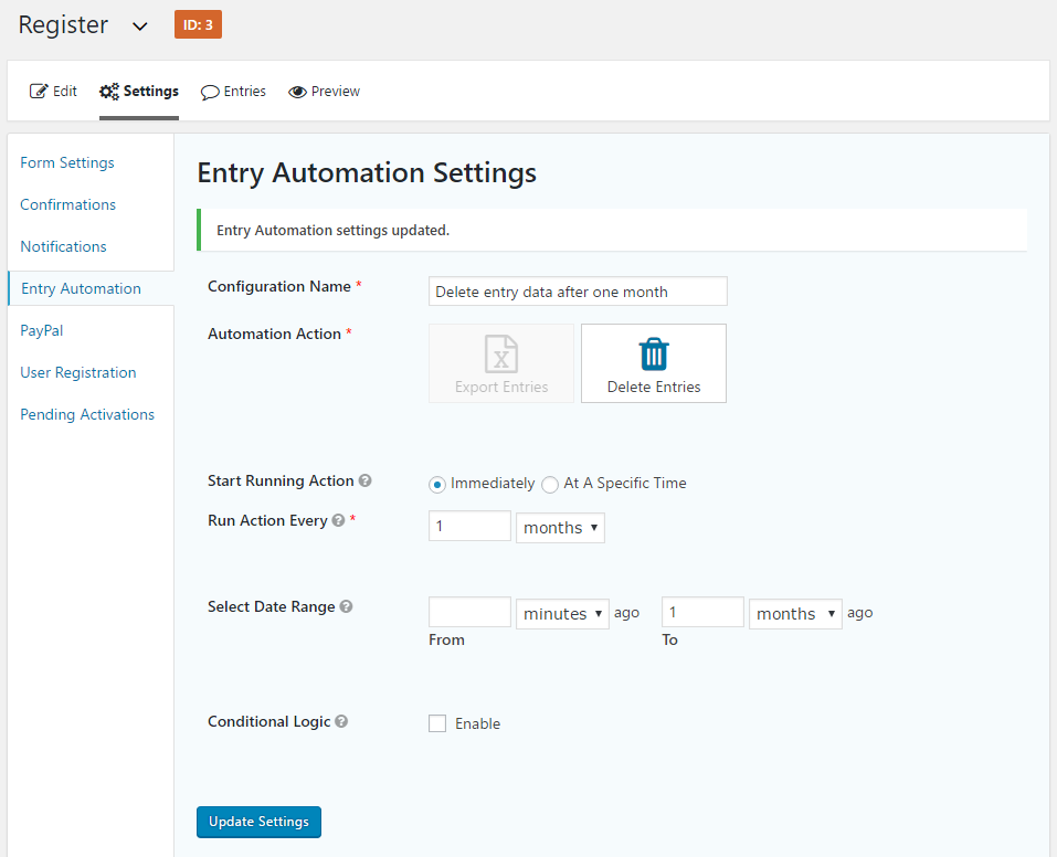 How To Automatically Delete Entries After A Month IT Support Guides How To Automatically Delete Entries After A Month IT Support Guides