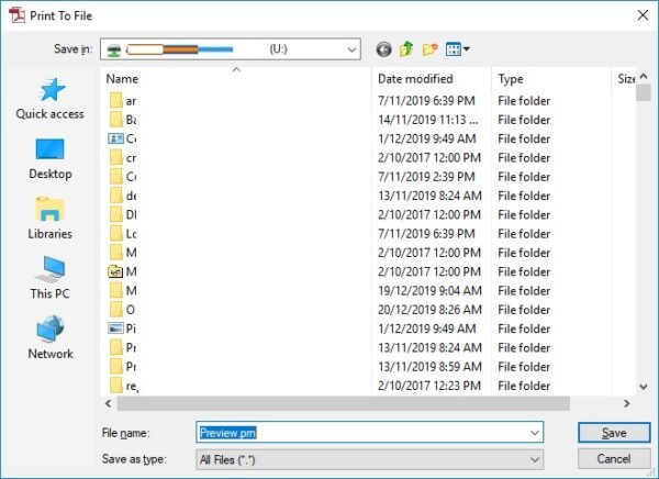 the file folder in windows 10