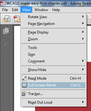 how can i get adobe reader dc to open in full screen how can i get adobe reader dc to open in full screen