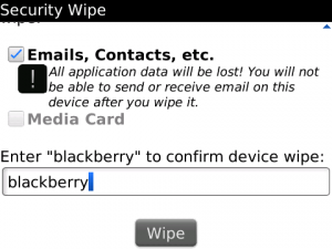 BlackBerryWipe