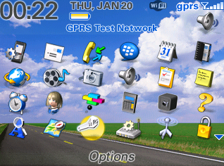 a computer screen with a bunch of icons on it