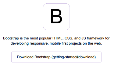 a screenshot of a web page with the text boottrap is most popular html