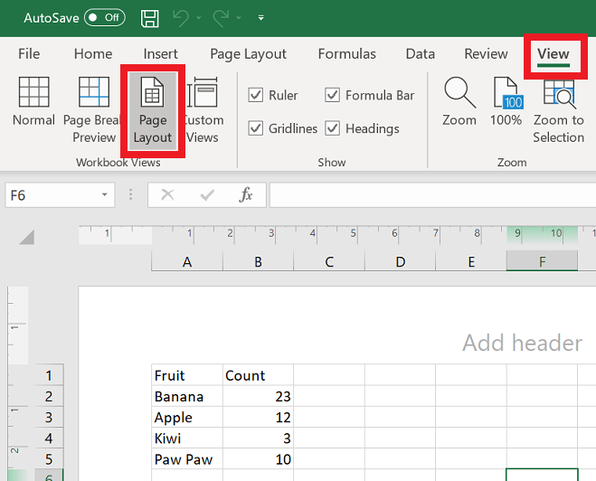 how to delete a header in excel