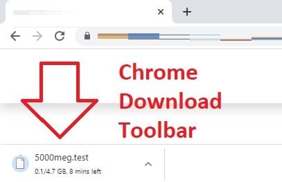 an image of a chrome download tool