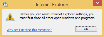 a screen shot of the internet explorer error