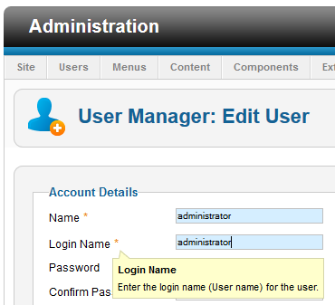 Joomla-ChangeUsername1