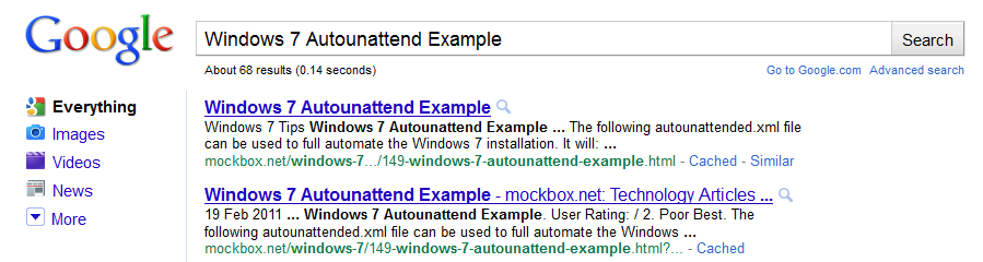 a computer screen shot of a google search