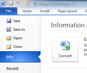 how to turn on autosave in word 2010