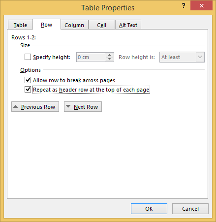 how to make each page a different header in word