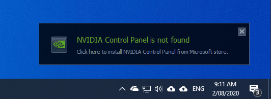 how to uninstall nvidia control panel windows 10