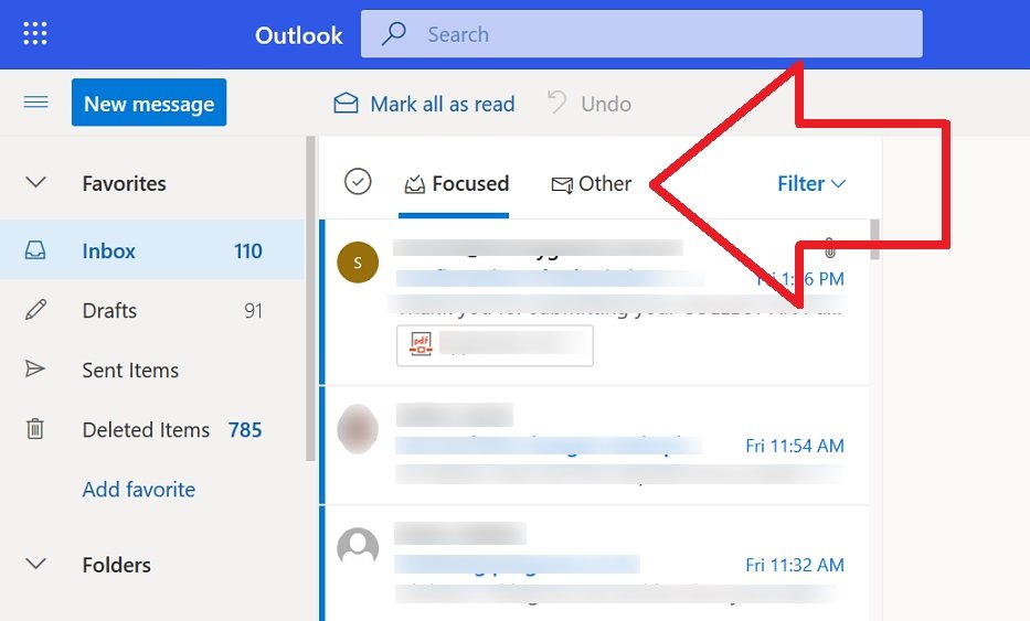 Office 365 – How to disable inbox 'Other' folder – IT Support Guides