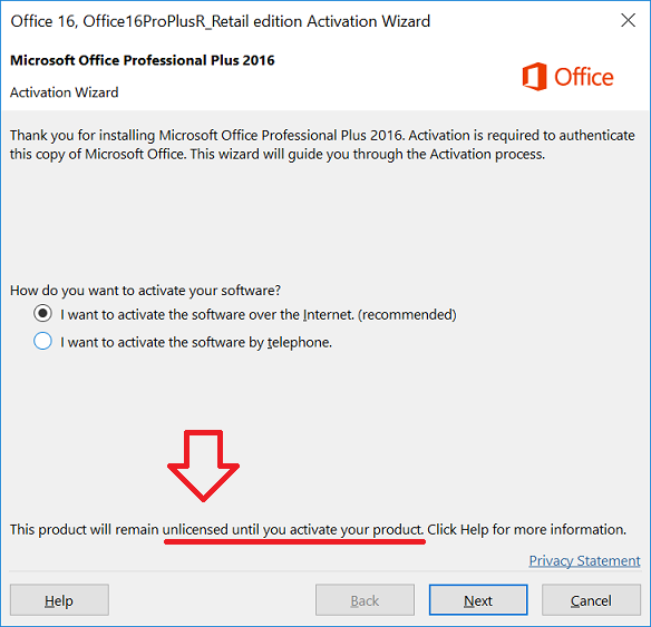 microsoft office activation wizard 2010 disable