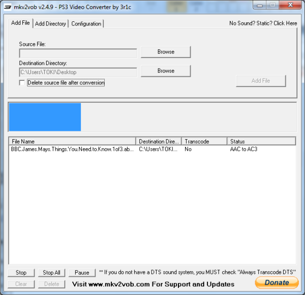 a screen shot of a video converter