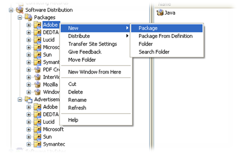 SCCM-DistributePackage1