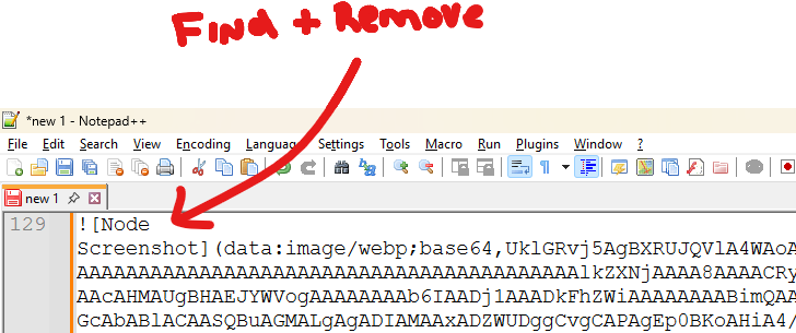 Node and removes them (replaces with “”).
![