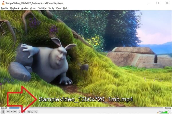 a screenshot of a rabbit laying in the grass
