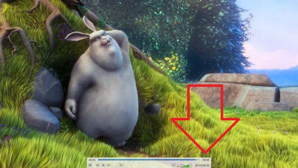 a screenshot of a rabbit sitting in the grass
