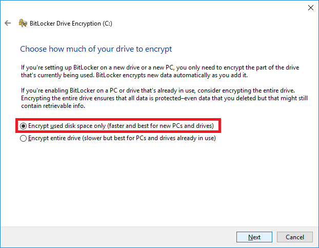 windows10-enablebitlocker4