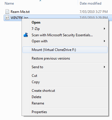 Windows7-MountISO