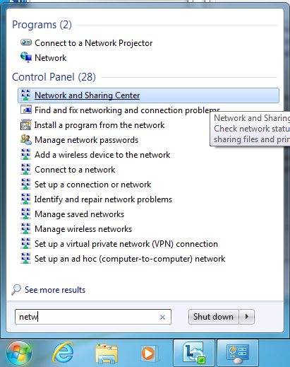 a screenshot of a network in a window