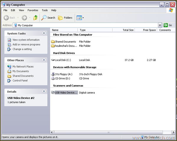 How to view web camera without installing software Windows 7 or