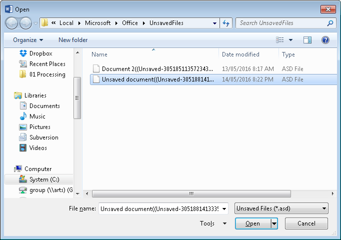 Word2013-RecoverUnsaved2