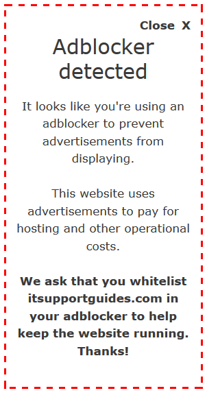 a sign that says adblocker detected it looks like you're using an adblocker to prevent advertisements from displaying