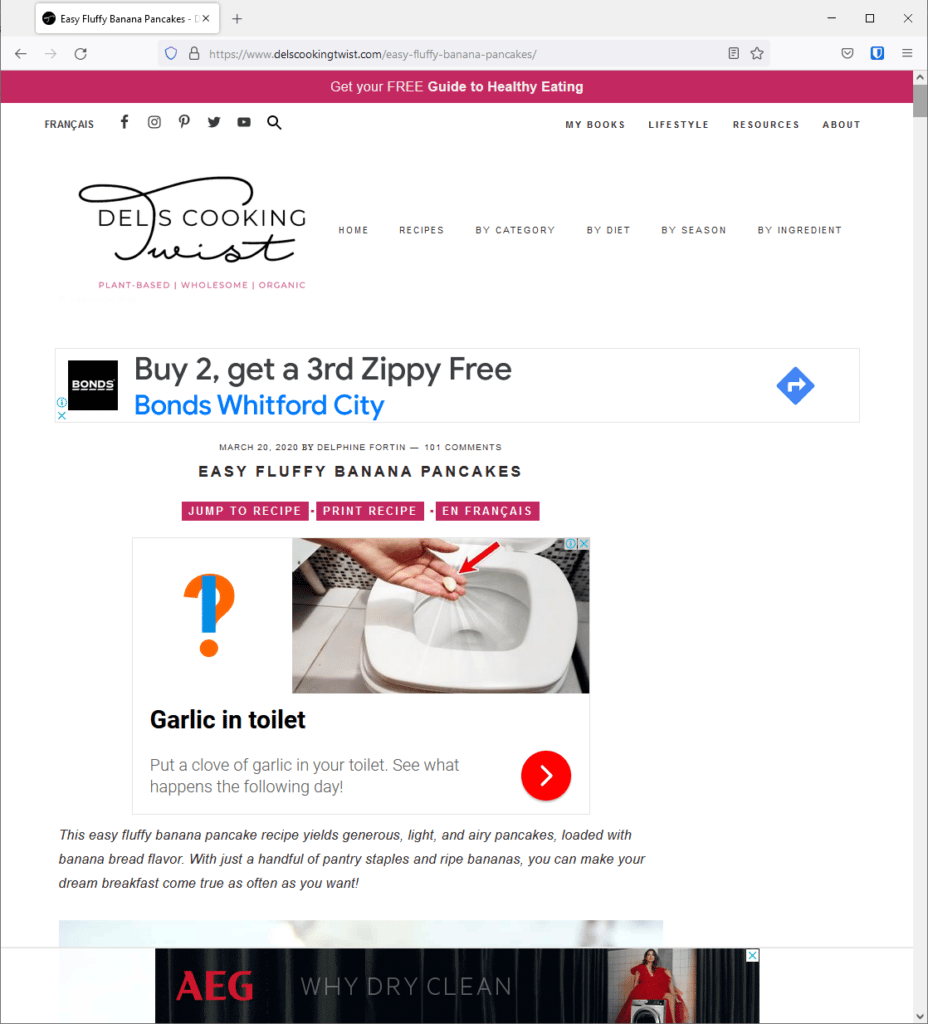 Ads every paragraph
